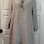 Roberta Roller Rabbit Roller Rabbit “Sora” Grey Linen Dress XS Photo 2