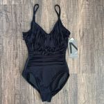NEW Magicsuit Blaire Fringe One Piece Swimsuit in Black Size 8 Photo 1