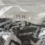 Lane Bryant  14 16 Surplice Top Sheer Black Zebra Split Long Sleeve V-Neck Sexy Photo 8