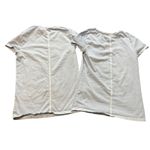 Madewell 2 Basic Crew Neck Tees Size XS Light Blue Cotton Lightweight Basics Photo 7