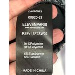 Eleven Paris -3. Women's Abstract Print Long Sleeve Sweatshirt Black Size Small Photo 2