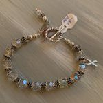 Swarovski crystal NEW Lacey bead cap bracelet Silver Photo 0