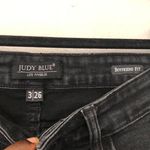 Judy Blue Black distressed ripped straight leg boyfriend fit skinny stretchy denim jeans  Size 3/26” Photo 3