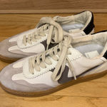 Dolce Vita Notice Sneakers in White Gray Leather Photo 0