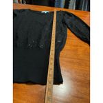 Antonio Melani  Wool‎ Sweater Small Black Sparkling Party NYE Cocktail S Knit Photo 4