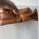 Steve Madden Clutch Purse Wrist Strap Zipper Brown Vegan Leather Classic Minimal Photo 2