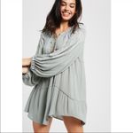 Wishlist ✨ EMBROIDERED V-NECK TUNIC DRESS LONG TIE WITH TASSEL ENDS✨ Photo 1