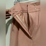 Max Mara  Wool  Wide-Leg Pants in Pink Photo 6
