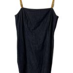 ESCADA Women’s Blue Denim Bodycon Suspender Dress Size 42 US 12 Y2K Photo 0