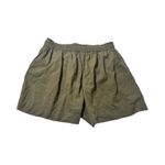 Faherty  Marina‎ Seersucker Short Olive Green Organic Cotton Relaxed Boho Photo 2