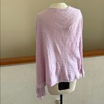 Minnie Rose  Soft Blush almost lavender knit cashmere open cardigan size large Photo 2