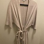Barefoot Dreams CozyChic Lite Short Sleeve Ribbed Belted Cardigan Size L/XL Photo 0