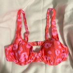 No Boundaries  Womens Size Small S Bathing Suit Bikini Top Red Pink Beach Summer Photo 0