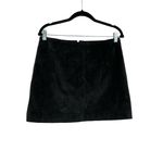 BLANKNYC Women's Black Alder Suede Leather Zip Front Pocketed Mini Skirt Size 29 Photo 2