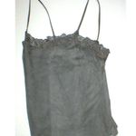 Womens New Ralph Lauren $398 NWT Gray Leather Suede Lace Tank Top Cami Nice 12 Photo 8