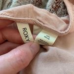 Roxy Dress womens Large Pink Plunge V-Neck Beach Cover Up Mini Flutter Summer Photo 2