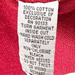 Bob Mackie Red Black Embroidered Sequins Long Sleeves Wearable Art Blouse Small Photo 3