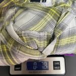 Cruel Denim 3/4 Button Women's Plaid Long Sleeve Shirt Size Small Side Pockets Green Photo 13