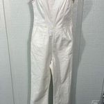 ASOS Design Denim Fitted White Pantsuit Size 4 EUC Photo 0