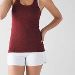 Lululemon  Swiftly Tech Racerback Tank Top Black True Red Size 6 Athleisure Photo 0