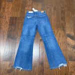 American Eagle Blue Distressed Baggy Flare Jeans Photo 3