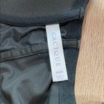 Cacique Shimmer Black Lace Strappy Front-Close Boost Plunge Bra Sz 44DD Photo 9