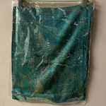 Rapti Fashion Peacock Blue Printed Lightweight Scarf NWT Photo 0