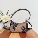 Coach NWT  Teri Mini Crossbody Bag In Signature‎ Canvas With Bow Print Photo 0