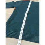 Staccato  Colorblock Crew Neck Sweater Women's Large Green Grey Photo 4