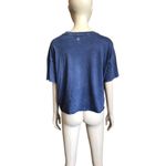 Aerie  Blue Leo Short Sleeve Crop Top Photo 3