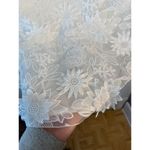 ZARA  Embroidered White Floral Dress Size Large NWT Photo 8