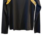 Nike Women's Long Sleeve Black & Gold Top Size M Athletic Fit Photo 1