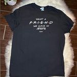 Joy & Grace “What a friend we have in Jesus” black t shirt sz XL Photo 0