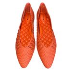 Birdies  The Goldfinch Flats Tiger Lily Woven Pointed‎ Toe Woven Orange Size 8.5 Photo 2