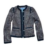 Free People  Jacket Tweed Full Zip Multi-Color Wool Blend Size 4 Photo 10