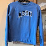 Aeropostale Y2K Sweatshirt Blue Aero Cotton Womens XS Photo 3
