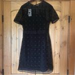 Mango  Suit Black Crochet Eyelet Dress Size 8 Photo 4