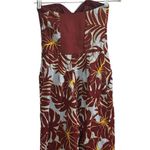 H&M Conscious Tropical Strapless Jumpsuit Size 2 Multicolor Summer Casual Photo 11