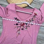Garnet Hill  pink‎ embroidered blouse Photo 5