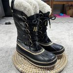 Sorel Women’s Joan of Arctic Genuine Shearling Leather Mid-Calf Holiday Boot 9.5 Photo 1