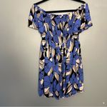 Free People  Louise Smocked Mini Dress in Blue Combo Revolve Women’s Small Photo 2