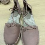 Eileen Fisher  Flat Elastic Lace Up Espadrilles Tan Women's Size 6 NWOT Photo 2