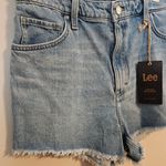 Lee Shorts Denim Jean Dealers Choice High Rise Cut Off Short Medium Blue Photo 3