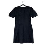 Urban Outfitters Lumiere Black Stretch Denim V Neck Mini Dress Size S New Photo 1