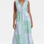 Universal Threads Universal Thread NWT Women's Green Gray Paisley Elastic Waist Maxi Dress Size S Photo 1