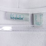 LOGO By Lori Goldstein  Lace Front Zip Long Sleeve Sweater Photo 6