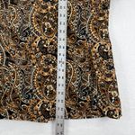 Driftwood  Paisley Print Velvet Blazer Jacket Women's Size S Brown Black Gold Photo 9
