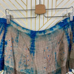Raga Sweet Devotion Ruffle Shorts Blue/Tan Tie Dye Photo 3