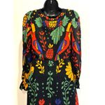 Farm Rio Georgette maxi floral long sleeved v neck dress size Petite Small Photo 9