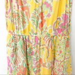 Lilly Pulitzer  Target Bright Floral Challis Tropical Romper POCKETS Small Yellow Photo 7